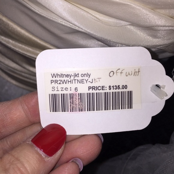 PRONOVIAS White One Jacket only Size 6 Off White - Picture 5 of 5